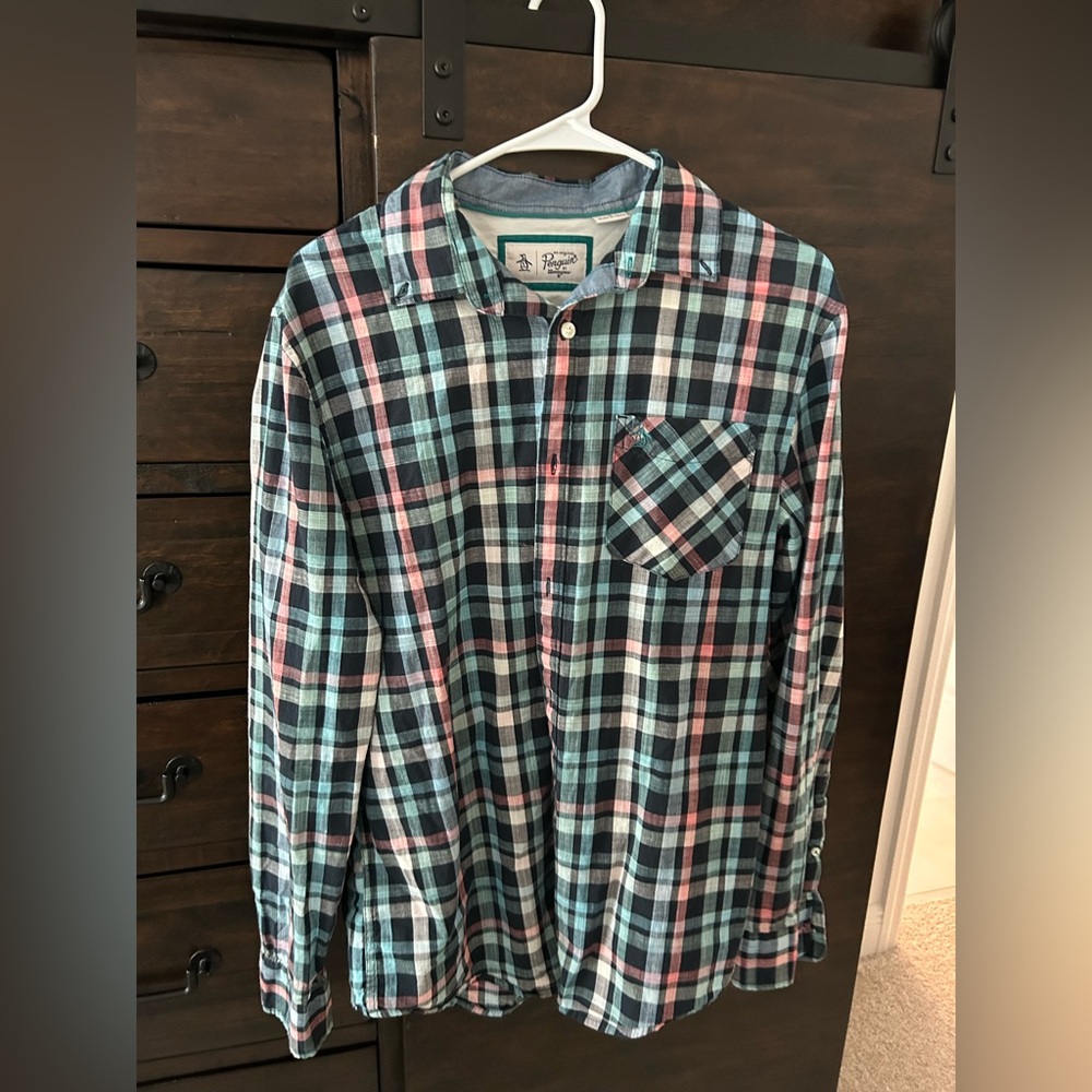 Men’s Original Penguin long sleeve button down